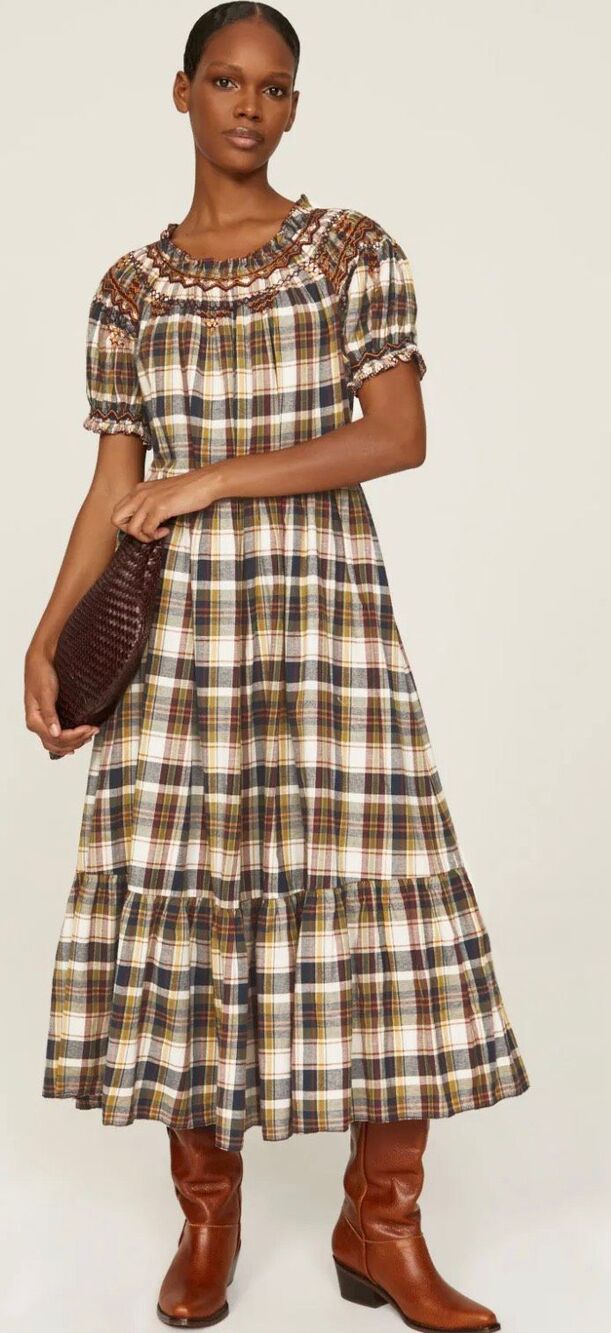 NWOT The Great The Sea Glass Dress  fall midi, Sz 0 $595